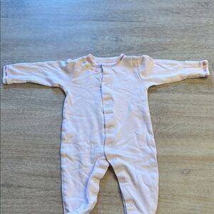 Noomie 0/3 month Pima cotton rainbow heart pajamas